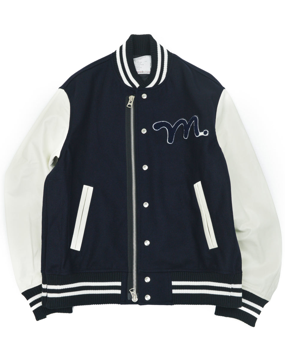 Sacai x Madsaki Embroidery Wool Melton Blouson – n| pose