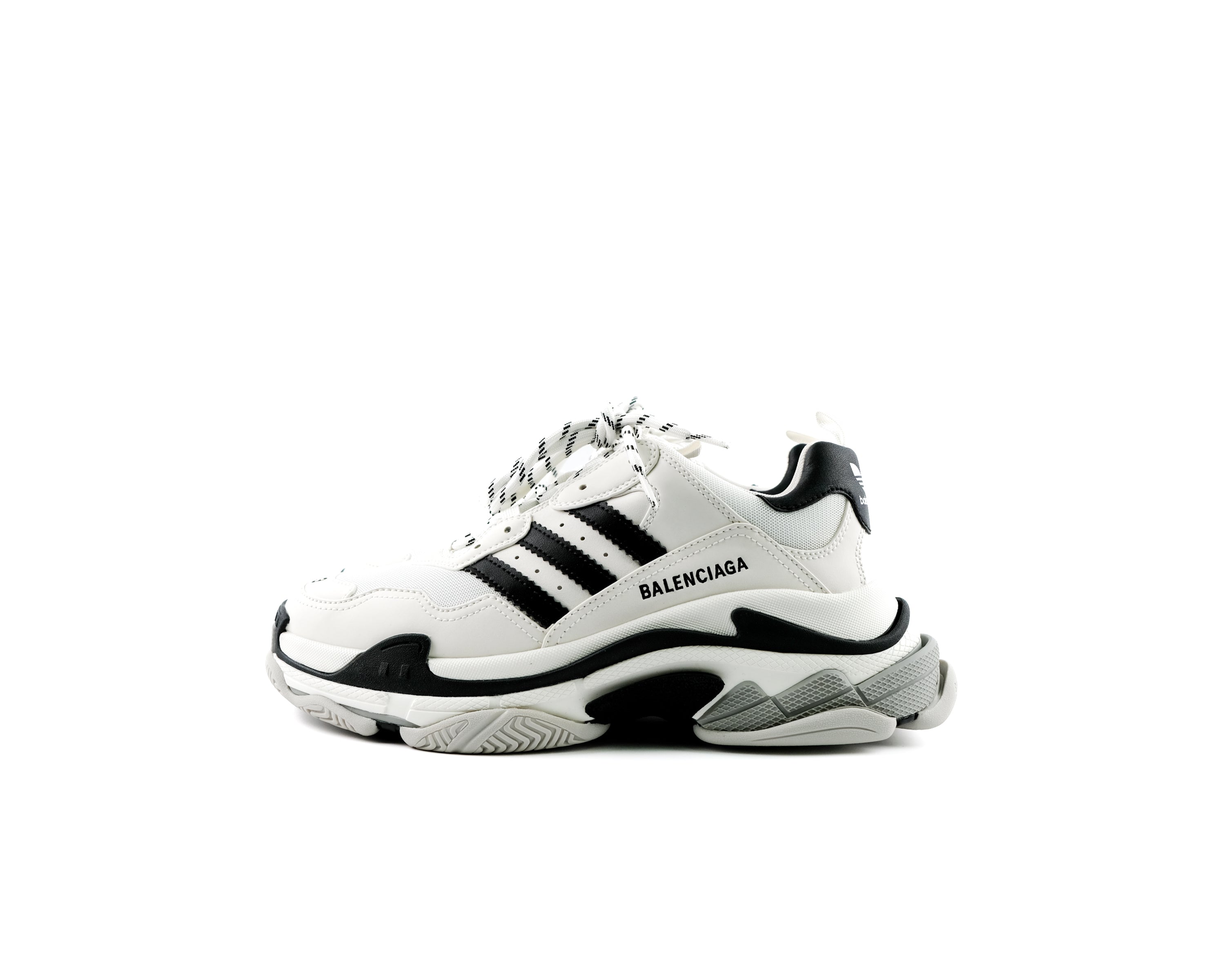 Balenciaga x Adidas Triple S Panelled Sneakers – n| pose