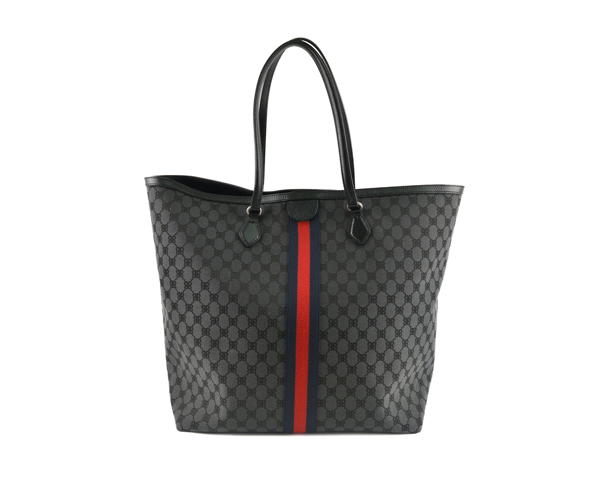 Limited Edition 57/500 - Gucci x Balenciaga The Hacker Project Graffiti Large Tote Bag