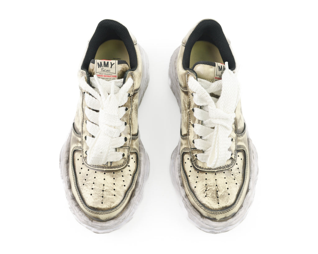 Wayne Distressed Lace-Up Sneakers
