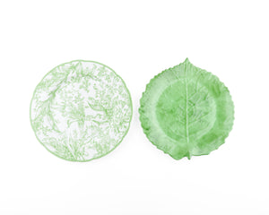 Decorative Plate Set - Green New Lily of the Valley