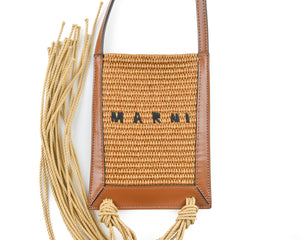 Tassels Raffia Crossbody Bag