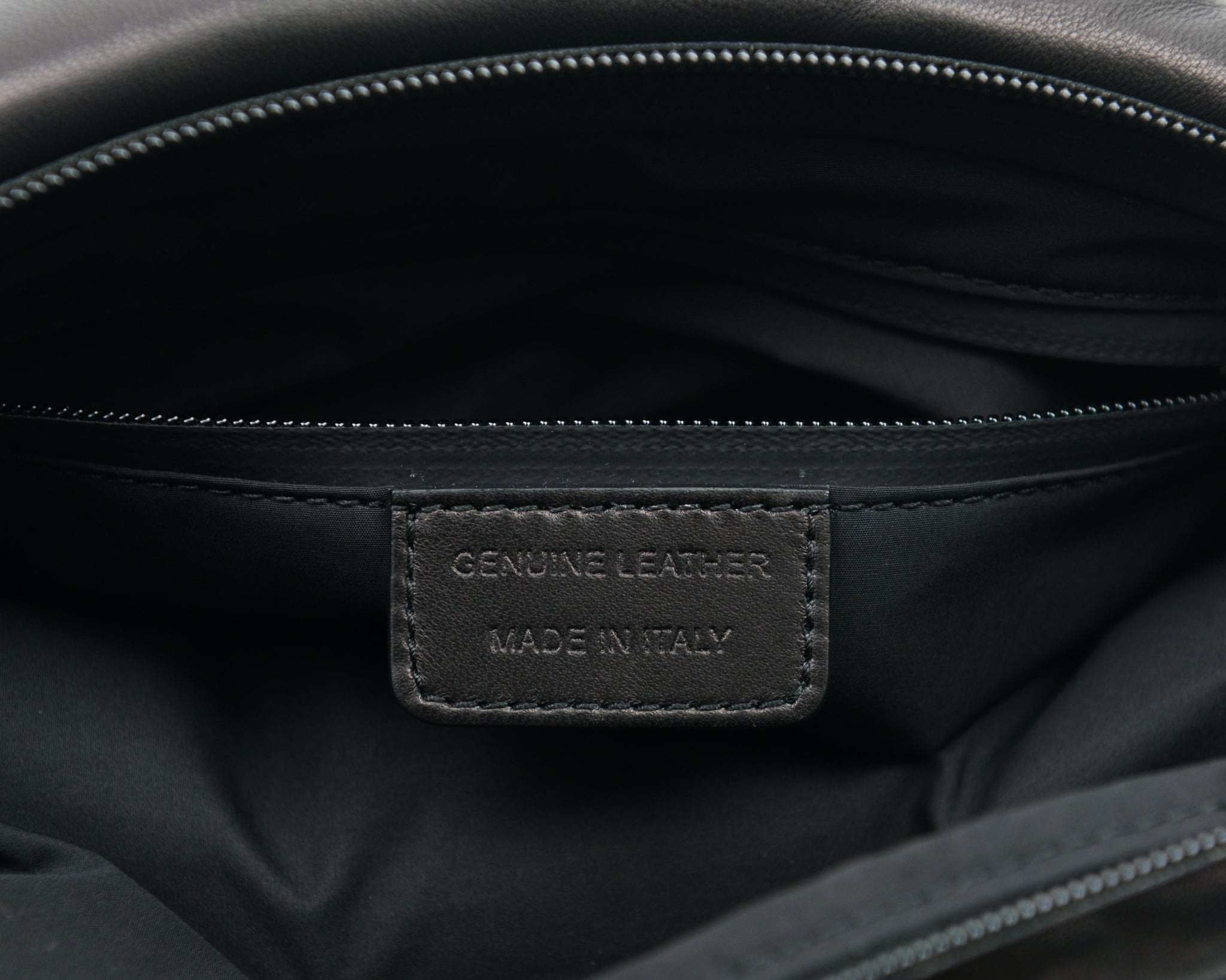 Logo-Patch Leather Belt Bag