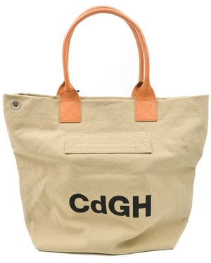 Logo-Print Canvas Tote Bag