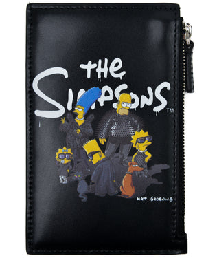 Balenciaga x The Simpsons Leather Zipped Cardholder