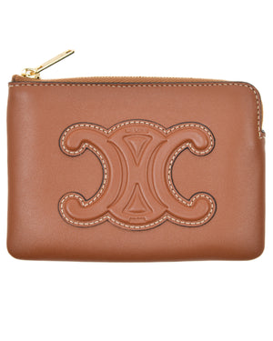 Cuir Triomphe Coin & Card Pouch