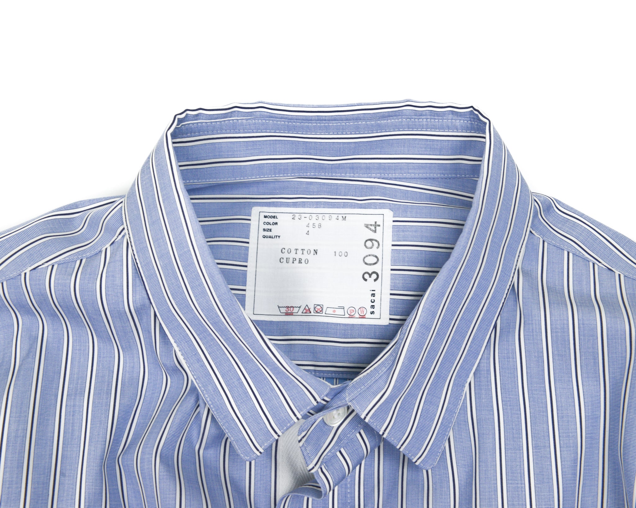 Sacai x Thomas Mason Cotton Poplin Layers Shirt