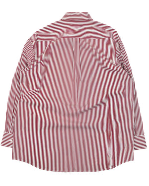 Lace Paneled Stripped Shirt