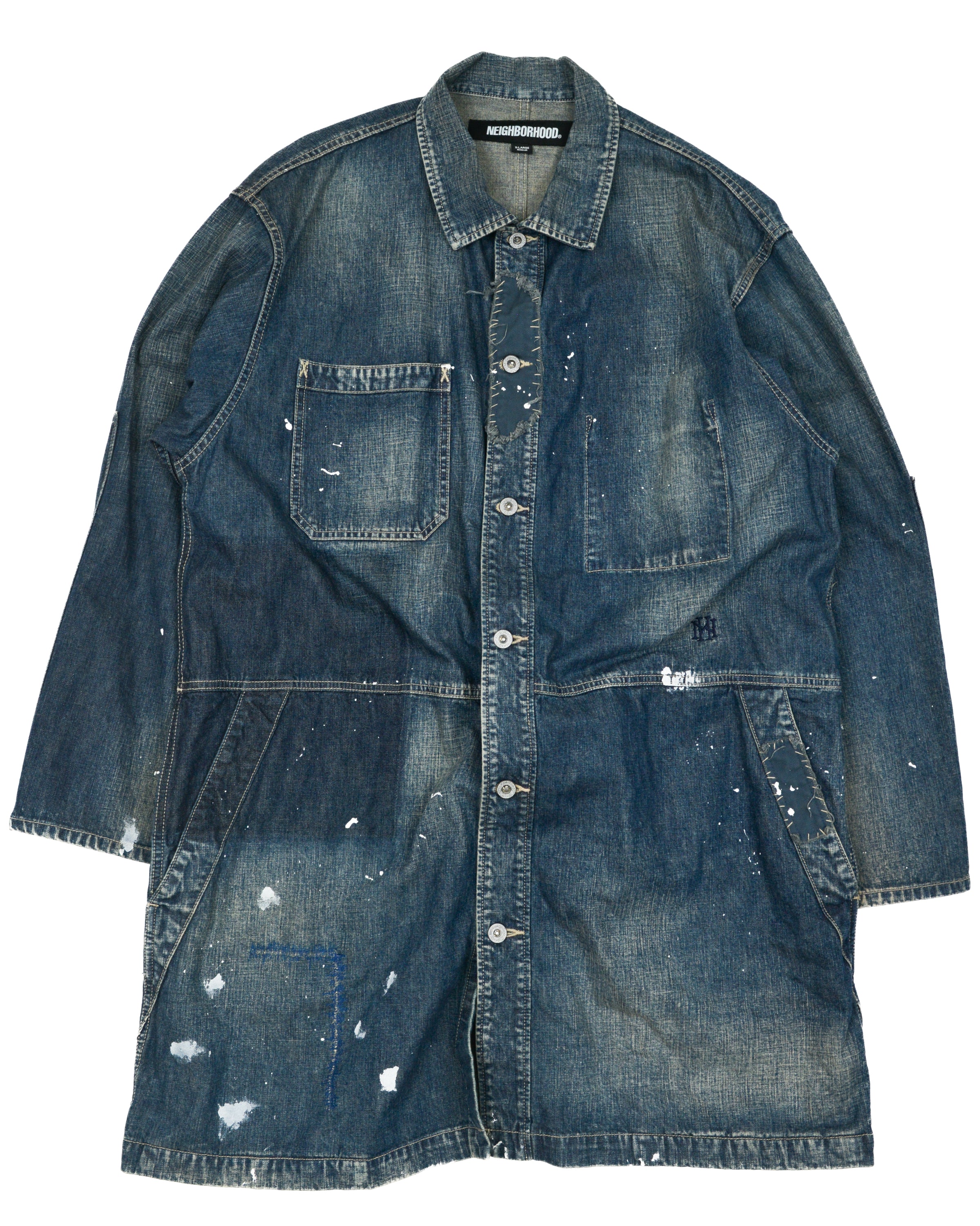 ジャケット・アウター NEIGHBORHOOD Savage Denim Dealer Coat L Savage Denim Dealer Coat – n| pose