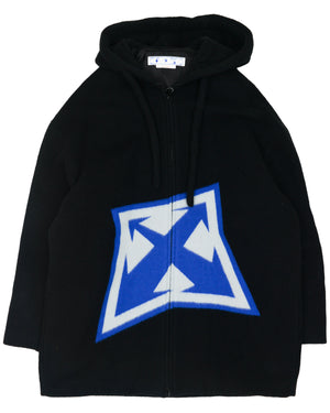 Thund Arrow Wool Over Zip Hoodie