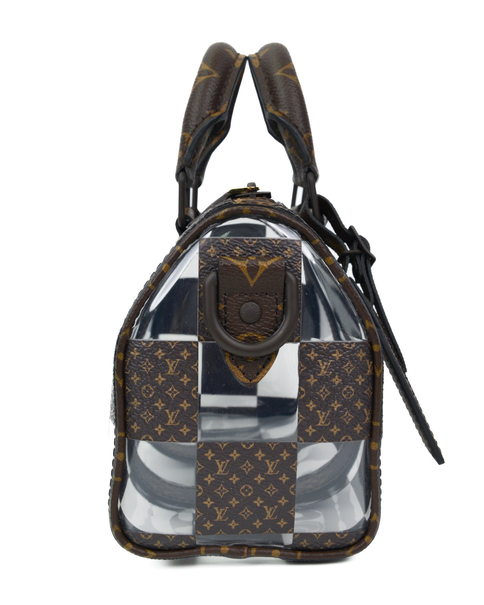 Monogram Chess Canvas and PVC Keepall Bandoulière 25 Bag