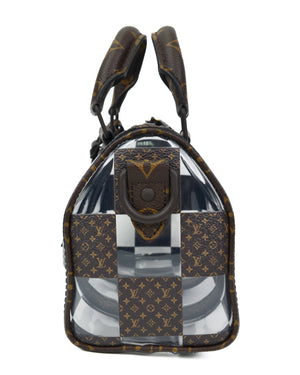 Monogram Chess Canvas and PVC Keepall Bandoulière 25 Bag