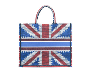Large Dior Book Tote - Union Jack