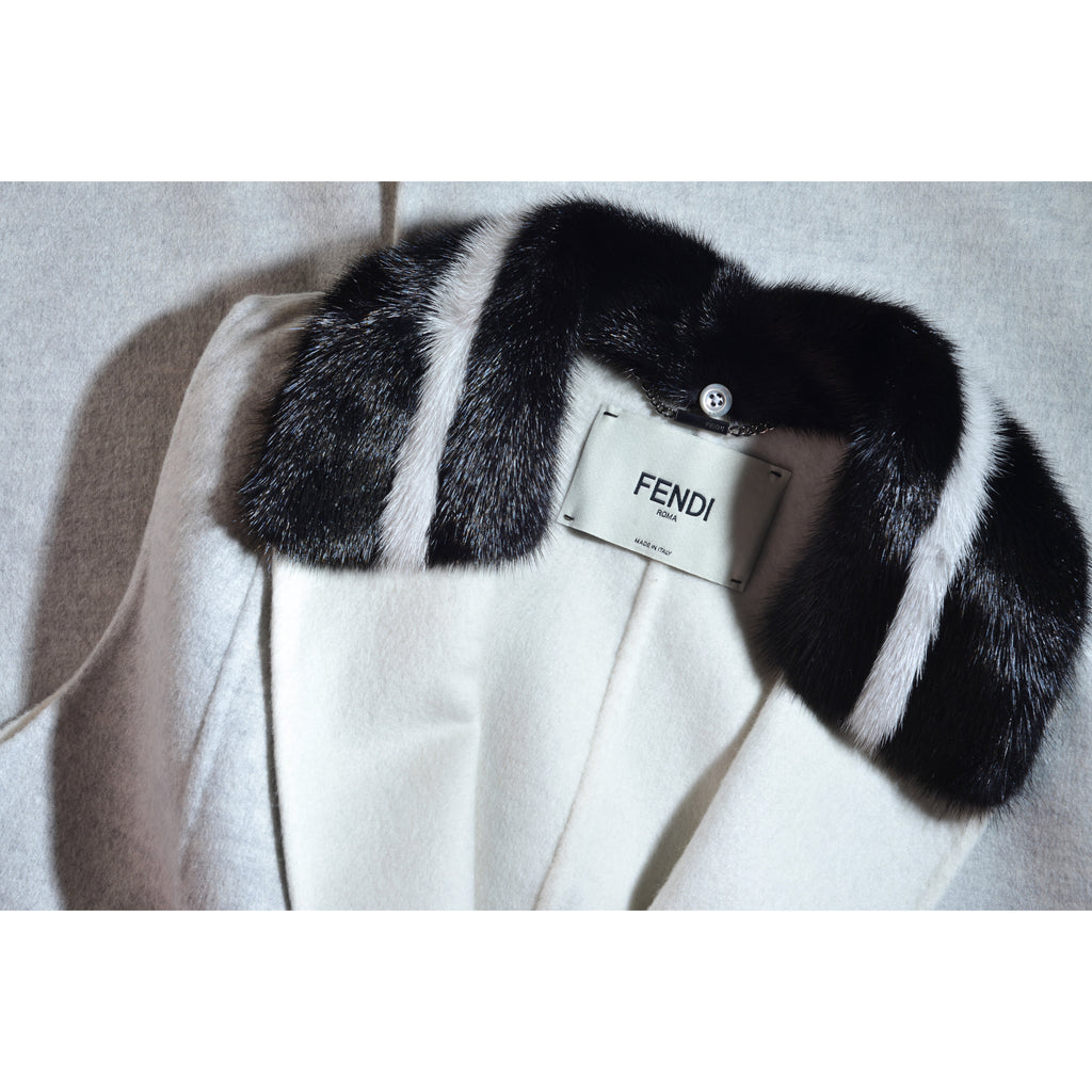 Fur Collar Vest Coat