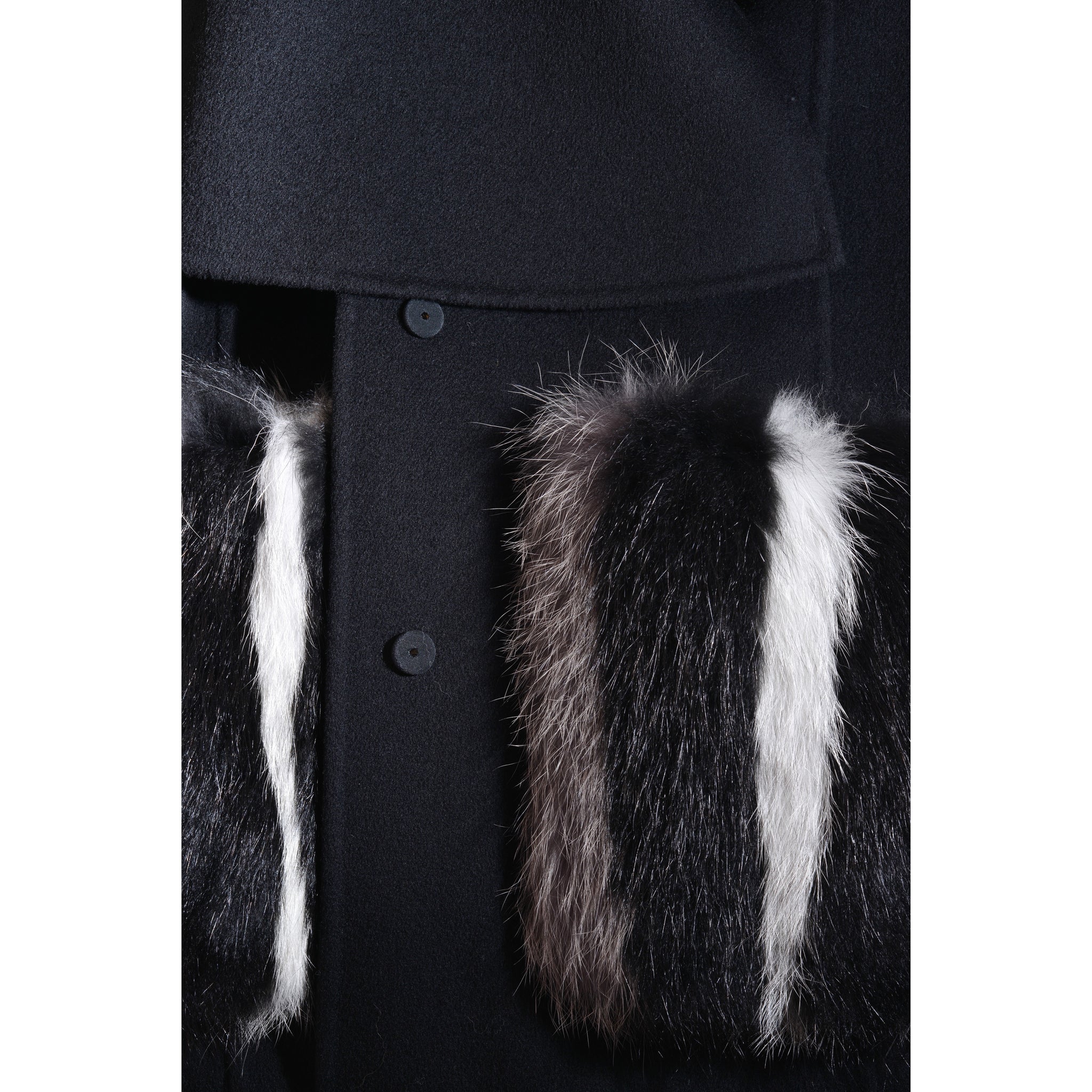 Fur Pocket Cape Coat