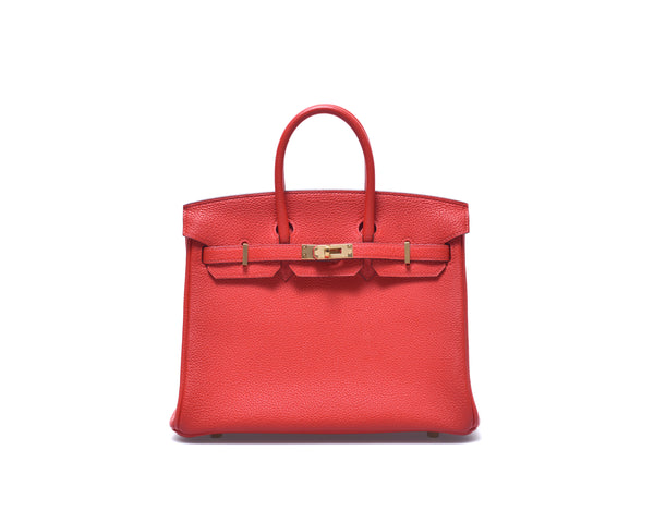 Birkin 25 Veau Togo S3 Rouge De Coeur – n