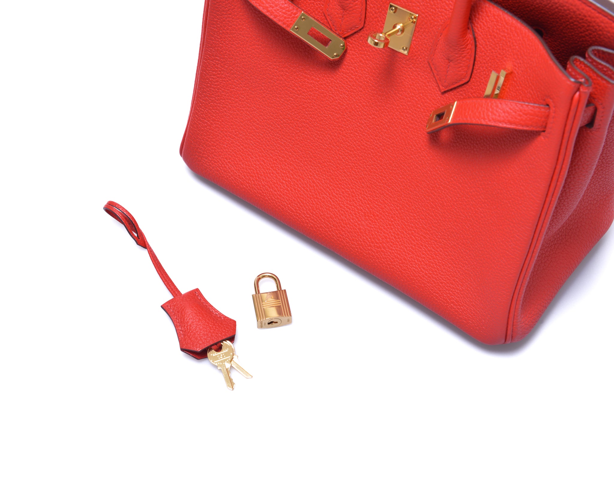 Birkin 25 Veau Togo S3 Rouge De Coeur – n